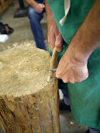 Butter paddles served as carving practice.