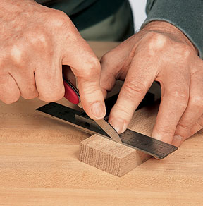 Using a Marking Knife