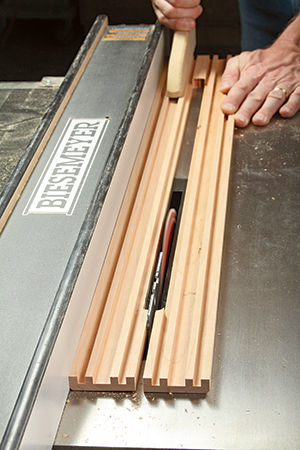 Then split the board to form the project’s two housing sides.