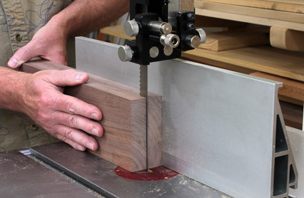 woodworking band saw resawing