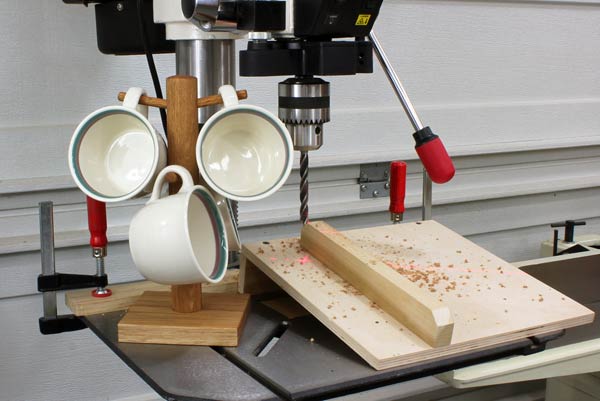 Never change the precise 90-degree setting of your drill press table