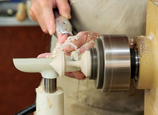 Photo 2: Shape the other end into a band and a long, narrow stem that’s easy for small fingers to hold.