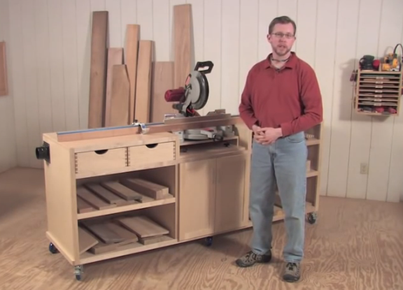 Ultimate Miter Saw Stand  Work Station  Woodworking Project Plan