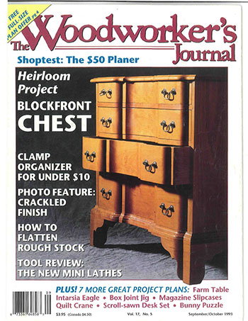 Woodworker’s Journal – September/October 1993