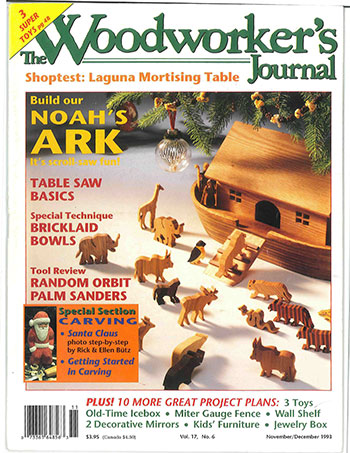 Woodworker’s Journal – November/December 1993