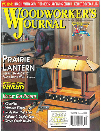 Woodworker’s Journal – November/December 1996