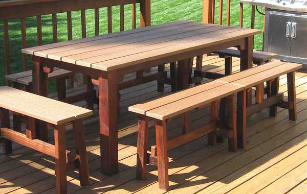 Deck Table and Benches