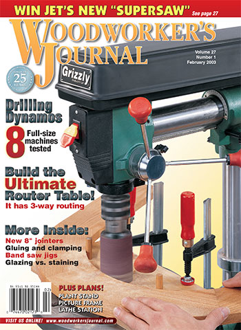 Woodworker’s Journal – January/February 2003