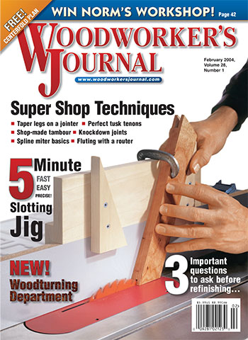 Woodworker’s Journal – January/February 2004