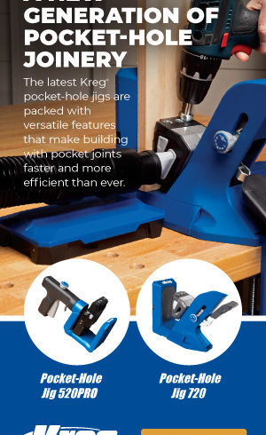 Kreg Pocket Hole Jig 520 Pro and 720 - Shop Now