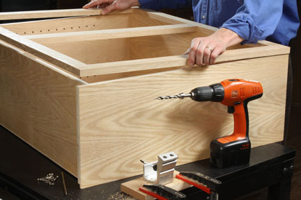 How To Make Cabinet Face Frames Pocket Hole Jigs Woodworking