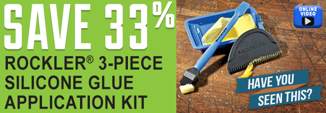 Save 33% on Rockler 3-Piece Silicone Glue Application Kits