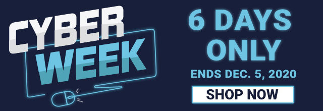 Cyber Week, 6 Days Only! Ends December 5th, Shop Now!