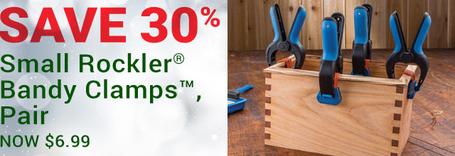 Save 30% on Small Rockler Bandy Clamps