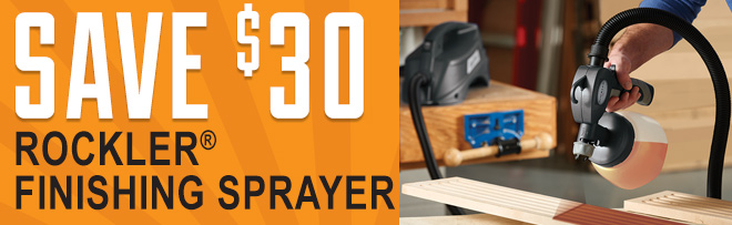 Save 20% on the Rockler HVLP Finishing Sprayer