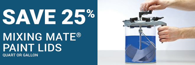Save 25% on Mixing Mate Paint Lids