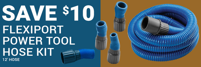 Save $10 on the Flexiport Power Tool Hose Kit, 12 foot Hose