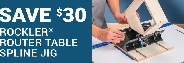 Save $30 on the Rockler Router Table Spline Jig