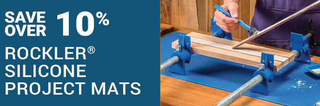 Save Over 10% on Rockler Silicone Project Mats