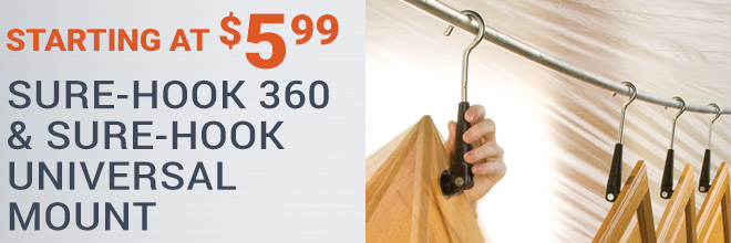 Sure-Hook 360 and Sure-Hook Universal Mount, Starting at $5.99