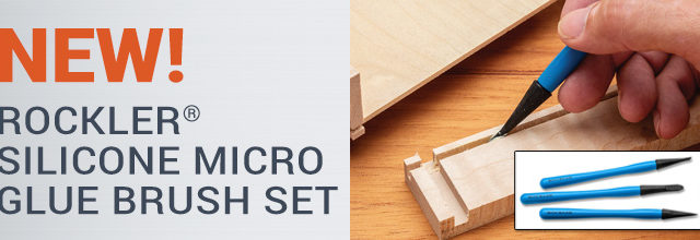 New! Rockler Silicone Micro Glue Brush Set