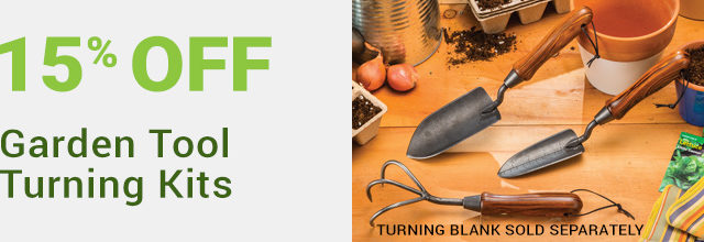 15% Off Garden Tool Turning Kits