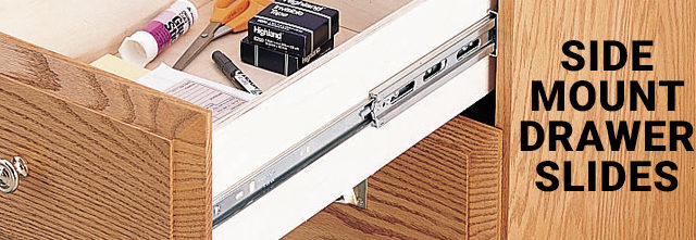 Side mount drawer slides