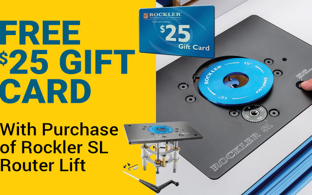 Rockler SL Router Lift with $25 Gift Card
