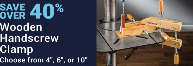 Over 40% off 4-inch, 6-inch, and 10-inch Wooden Handscrew Clamps