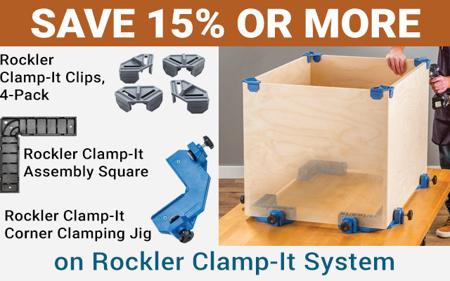 Save 15% or More on Rockler Clamp-It System