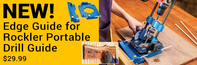 New Edge Guide for Rockler Portable Drill Guide - $29.99