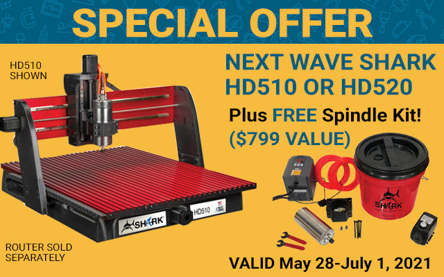 Special Offer - Next Wave Shark HD510 or HD520 Plus FREE Spindle Kit