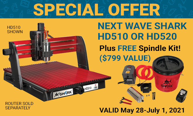 Special Offer - Next Wave Shark HD510 or HD520 Plus FREE Spindle Kit