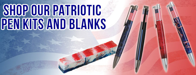 Shop Rockler's Patriotic Pen Kits and Blanks