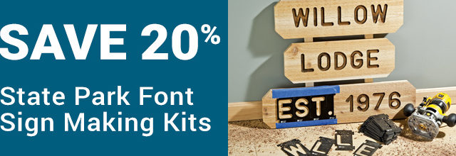 20% off State Park Font Sign Making Kits