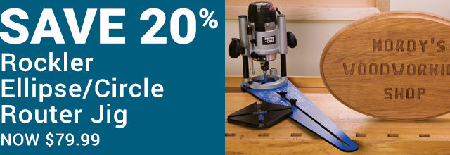 20% off Rockler Ellipse/Circle Router Jig