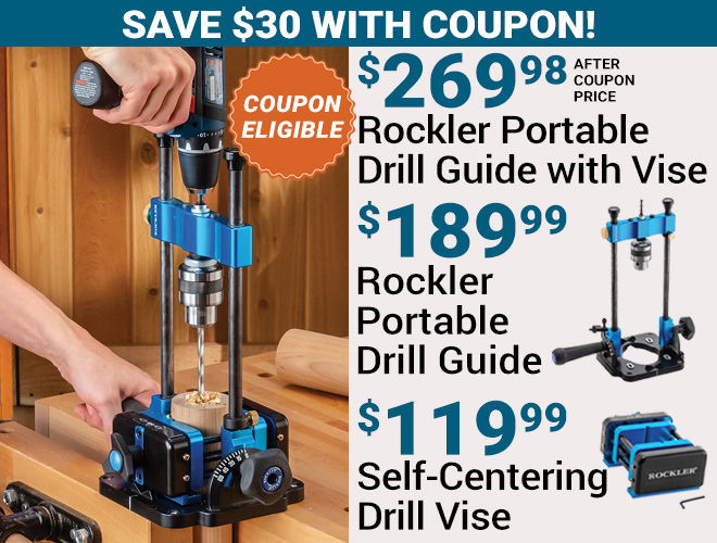 Portable Drill Guide with Self-Centering Vise through 10/31/21