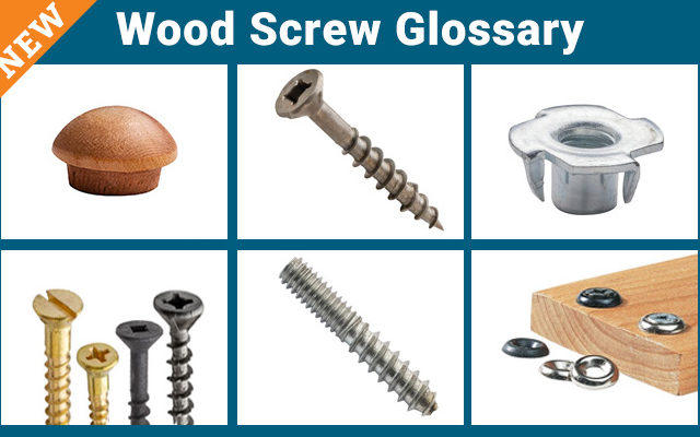 Rockler Wood Screw Glossary