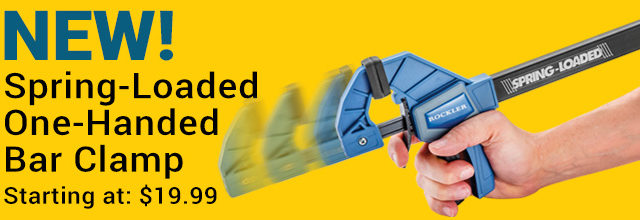 New! Spring Loaded One-handed Bar Clamps