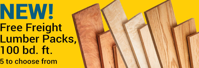 New! Free Freight Lumber Backs - 5 to Choose From