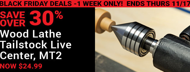 Wood Lathe Tailstock Live Center MT2 Save Over 30%