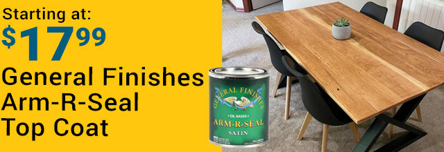 General Finishes Arm-R-Seal Top Coat, starting at $17.99