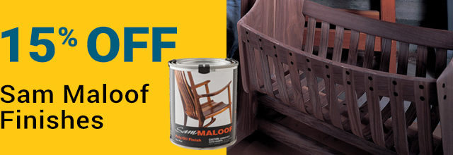 15% Off Sam Maloof Finishes