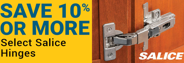 Save 10% or More on Select Salice Hinges