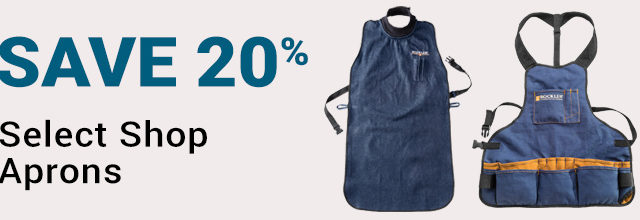 Save 20% on Shop Aprons