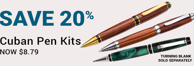 20% off Cuban Pen Kits