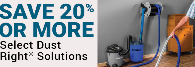 20% or more off select Dust Right solutions