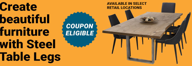 Create beautiful furniture with Steel Table Legs