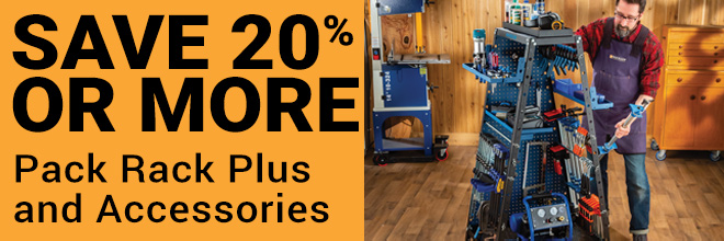 Pack Rack Plus and Accessories Save 20% or more