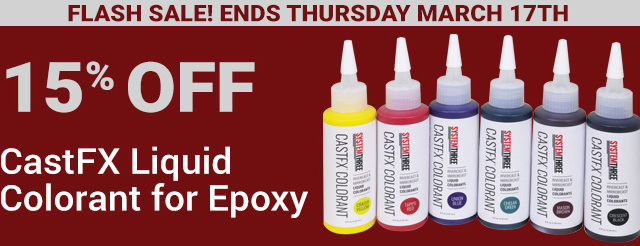 15% Off CastFX Liquid colorant for Epoxy
